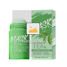 Roushun Green Tea Mask Stick, Facial Deep Clean Pore Smearing Clay Stick Mask, Green Tea Purifying Clay Stick Masks price and ingredients
